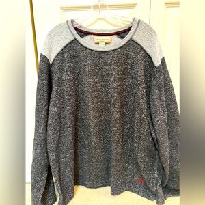 TOMMY BAHAMA Charcoal Gray Crewneck Pullover Fleece Lounge Sweatshirt - XXL
